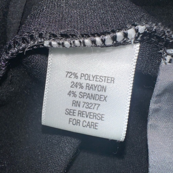 Simply Vera Wang Women’s Black Faux Wrap Stretch Pull On Skirt Size Large - Picture 6 of 6